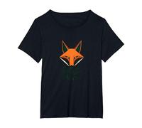 Fantástico Mr. Fox: Arte Inteligente de Criaturas del Bosque Camiseta, Mujer Tallas Grandes, Negro, 2XL Grande