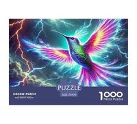 Fantástico: representación artística de un pájaro. Puzzle 1000 Piezas Animal Salvaje - Cartón Reciclado Premium, Piezas Gruesas con Corte Preciso, Póster, Regalo Elegante, 70x50cm/1000pcs