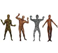 Fantástico Suits Disfraz Elástico Traje Camuflaje Tigre Leopardo Cebra Carnaval