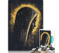 Fantásticos Rompecabezas de la Virgen María para Adultos y Adolescentes, 1000 Piezas Ayudan a ejercitar el Cerebro Juguetes adictivos para Cultivar la Paciencia Una Obra de Arte 38x26cm