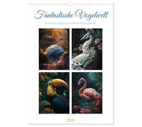 Fantastische Vogelwelt (Wandkalender 2026 DIN A3 hoch), CALVENDO Monatskalender: Exotische Vögel sind Arten aus verschiedenen Regionen der Welt, die ... verschiedene Muster und Formen auffallen.