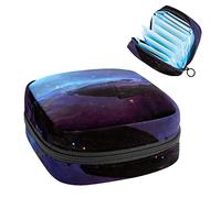 Fantasy Airship Plane Cosmos - Bolsa de almacenamiento portátil para servilletas sanitarias, Varios colores, 4.7x6.6x6.6 in/12x17x17 cm