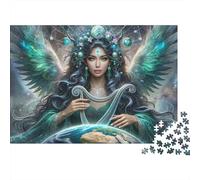 Fantasy Angel with Harp Puzzles Imposible,desafío for Adults Entretenimiento Creativo 1000 Piezas Obra De Arte De Juego De para Adultos Y Niños A Partir De 12 Años 38x26cm/1000pcs
