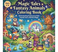 Fantasy Animals Coloring Book: 40 Enchanting Creatures to Color - Friends from a World of Magic