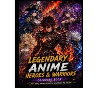 Fantasy Anime Heros & Warriors Colouring Book: 30+ Epic Anime Heroes and Warriors to Colour | Fantasy Fighters, Legendary Guardians, Powerful Mages & ... (Legendary Anime Heroes Coloring Book Series)