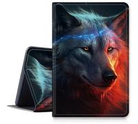Fantasy Art Wolf - Funda para iPad Pro de 13 pulgadas M4 2024, a prueba de golpes, de piel sintética, plegable, ajustable, con función de apagado y encendido automático para iPad Pro M4 2024 de 13