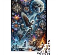 Fantasy Artwork Dark Magic Rompecabezas Imposible,desafío for Adults Entretenimiento Creativo 1000 Piezas Obra De Arte De Juego De para Adultos, Regalos A Partir De 14 Años 70x50cm/1000pcs