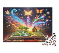 Fantasy Book World 100% Recycled Cardboard Book Butterfly World 1000 Piece Adult Jigsaws For Adults & Kids Brain Development 70x50cm/1000pcs