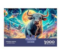 Fantasy Bull Puzzle para Adultos Desafío Multicolor De Alta Complejidad - El Regalo Navideño Ideal para Un Público Amplio: Mujeres, Hombres, Adultos Y Niños 14+ 52x38cm/1000pcs