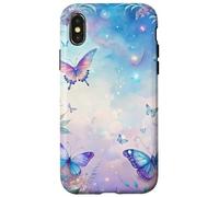 Fantasy Butterfly Garden Celestial Sky Floral Magic Look Carcasa para iPhone X/XS