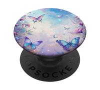 Fantasy Butterfly Garden Celestial Sky Floral Magic Look PopSockets PopGrip Adhesivo