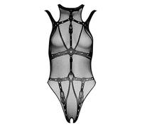 Fantasy By Cottelli Body sin costuras para mujer Negro S-L