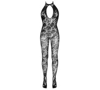 Fantasy By Cottelli Catsuit de manga larga para mujer Negro S-L