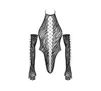 Fantasy By Cottelli Riobody y guantes largos Set para mujer Negro S-L