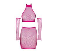 Fantasy by Cottelli Set Top y Falda para mujer Pink S-L
