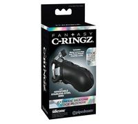 Pipedream Fantasy C-Ringz Extreme Silicone Cock Blocker, Black, 17 cm