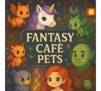 Fantasy Café Pets: Relaxing Coloring Book