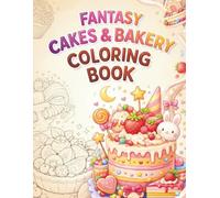 Fantasy Cakes & Bakery Coloring Book: A Whimsical Coloring Book Filled with Magical Cakes, Sweet Treats, and Cozy Bakery Dreams