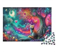 Fantasy Castle Adult Challenging Jigsaws Cat in Colorful Heart Scene for Adults Teens & Seniors Great Gift 70x50cm/1000pcs