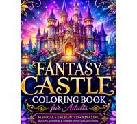 Fantasy Castle Coloring Book for Adults: Beautiful Enchanted Castles, Fairytale Kingdoms, Royal Gardens & Magical Medieval Worlds for Relaxation, Anxiety Relief & Creative Calm