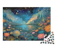 Fantasy Castle Landscape 100% Recycled Cardboard Enchanted Forest Lake 1000Pc Adult Jigsaws For Adults & Kids Brainteasing 38x26cm/1000pcs
