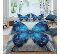 Fantasy Celestial Art Funda Edredon Juego de Ropa de Cama de 3 Piezas Impresión 3D Cierre de Fantasía Celestial Arte Funda de Edredón Funda de Almohada a Juego for Adolescentes King（220x240cm）