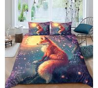 Fantasy Cherry Funda de Edredón Microfibra 3 Piezas Compuesto Impresión 3D Cierre de Fantasía Cherry Funda Edredon Fundas de Almohada Suave Antialérgica for niños y niñas Super King（260x220cm）