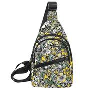 Fantasy Chocolate Cookie Candy (1) Bolso bandolera para mujeres y hombres, bolso cruzado de hombro, mochila riñonera, bolsa de viaje, Multicolor 08, 11.8x7x1.5in/30x18x4cm