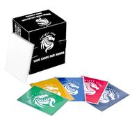 FANTASY CLUB - 1000 Fundas Sleeves Transparentes para Cartas TCG (10 Paquetes de 100 Unidades) | Ultratransparentes, Libres de Ácidos y PVC | Tamaño Estándar 66 × 91 mm en Caja Expositora