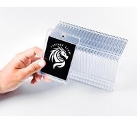 FANTASY CLUB | 25 Soportes Magnéticos One-Touch para Cartas TCG - Ultra claros y con protección UV del 99,8 % | Cierre Seguro con imán para Cartas estándar | Exhibe y Protege Tus Mejores Pulls