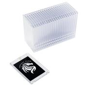 FANTASY CLUB | 25 Soportes Magnéticos One-Touch para Cartas TCG - Ultratransparentes con protección UV del 99+ % | Cierre magnetico Seguro para Cartas estándar | Exhibe y Protege Tus Mejores Pulls