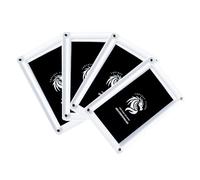 FANTASY CLUB | 4 Cajas Acrílicas para Sobres de Cartas - Diseño compacto con 4 imanes fuertes y acrílico transparente | Protección UV del 99+ % | Eleva tu colección y conserva tus sobres near mint