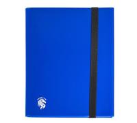 FANTASY CLUB - Álbum de Cartas Coleccionables Azul para 360 Cartas (9 Bolsillos de Carga Lateral) con Banda Elástica | Trading Card Album Ligero para TCG y Cartas Estándar | Libre de Ácidos y PVC