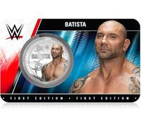 FANTASY CLUB Batista WWE 32 mm Moneda Coleccionable Oficial - Homenaje al Animal y Múltiple Campeón Mundial - Edición Limitada para Fans y Coleccionistas