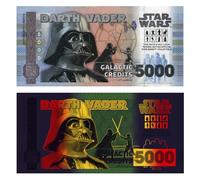 FANTASY CLUB | Billete Star Wars Trilogía Original Darth Vader | Merchandising Oficial | Edición Limitada con Holograma Dorado y Efectos UV
