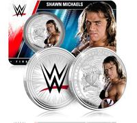 FANTASY CLUB Shawn Michaels WWE 32 mm Moneda Coleccionable Oficial - Homenaje al Rompecorazones - Edición Limitada para Fans y Coleccionistas