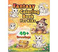 Fantasy Coloring Book for Kids: A Unique Fantasy Coloring Book for Kids and toddlers | Fairies, Dragons & Fantasy Worlds