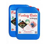 Fantasy Craft 7,5 Kg Fantasy, Resina Epoxi Trasparente para Colada pequeña Muy Brillante y con Filtro UV