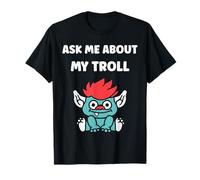 Fantasy Creature Monster Simple Ask me About my Troll Camiseta