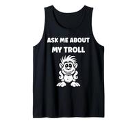 Fantasy Creature Monster Simple Ask me About my Troll Camiseta sin Mangas