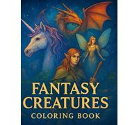 Fantasy Creatures Coloring Book: A Magical Coloring Journey Through Myth and Imagination” “Relax, Color, and Discover the World of Legendary Beasts” “24 Detailed Fantasy Illustrations