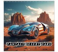 Fantasy desert cars (Wall Calendar 2026 12" x 24" / 30 x 60 cm (open)) CALVENDO 12 Month Wall Calendar