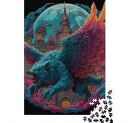 Fantasy Dragon Art Print-27 Puzzle Imposible,desafío para Adultos Entretenimiento Creativo 1000 Piezas Obra De Arte De Juego De para Adultos Y Niños A Partir De 12 Años 70x50cm/1000pcs