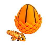 Fantasy Dragon Fidget Toy - Huevo impreso en 3D, 2,72 pulgadas, dragón articulado con pantalla de huevo, de escritorio, pieza de decoración creativa, modelo de fantasía para mejorar el enfoque
