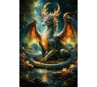 Fantasy Dragon Notebook: Enchanted Forest Journal, 6x9 Lined Notebook with 120 Pages for Writing, School, and Creative Journaling | The Quirky Rooster