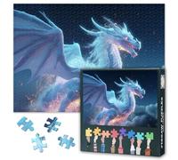 Fantasy Dragon Puzzles for Adults 1000 Pieces Mythical Creatures Puzzles Interesting Intellectual Challenge Home Wall Decoration Adult and Adolescent Family Toy Finished Size: 70 x 50 cm