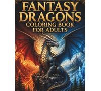 Fantasy Dragons Coloring Book for Adults: 55 Fire, Ice, Forest, Epic Beasts and Mountain Dragon Designs for Creative Coloring
