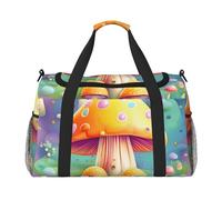 Fantasy Dream - Bolsa de lona con estampado de setas para viajes, fin de semana, para llevar al hombro, bolsa de deporte, bolsa de gimnasio para hombres y mujeres