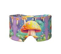 Fantasy Dream Mushroom - Antifaz ajustable para dormir y orejeras, diadema unisex para dormir de lado (26.8 x 4.3 pulgadas), cubierta cómoda para viajes en interiores y exteriores, para yoga,