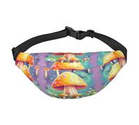 Fantasy Dream Mushroom - Riñonera cruzada de viaje, adecuada para deportes, correr, ciclismo, viajes, pesca para niños, riñonera grande